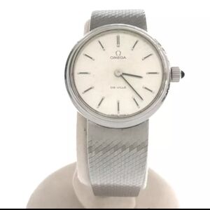 Omega De Ville Vintage Silver Round Cal.625 Manual Winding Watch Authentic